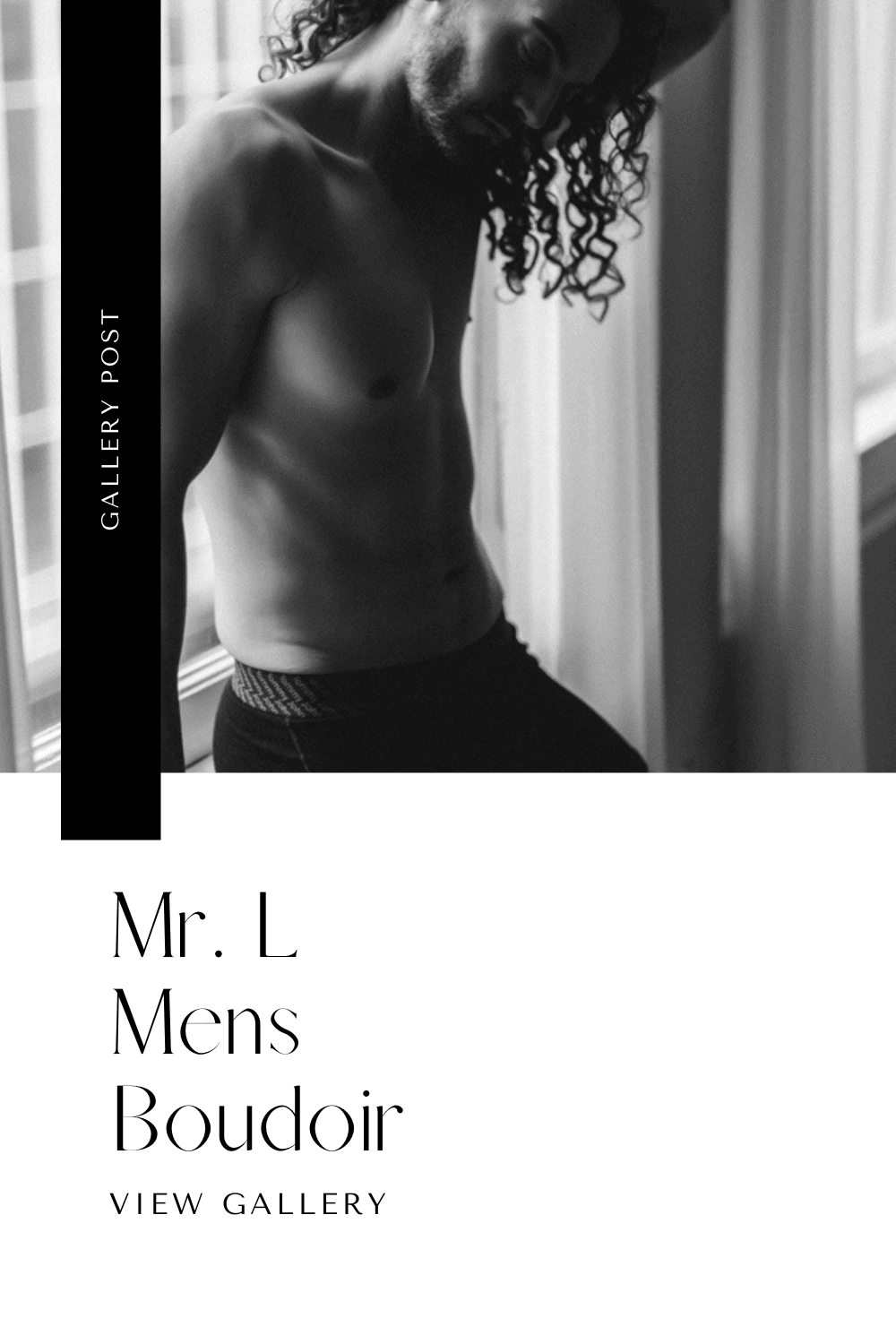 Mr L | Houston Mens Boudoir Photographer | Portrait by Chrissy Boudoir