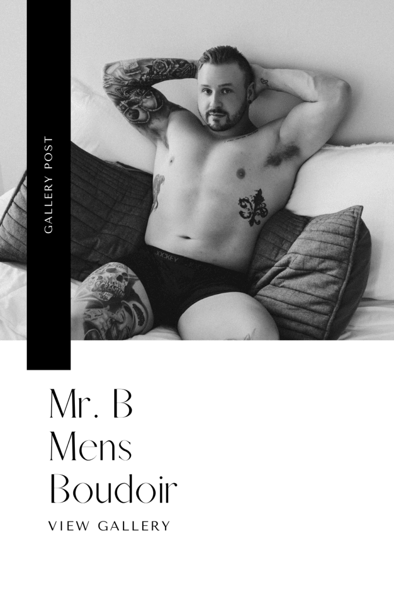 Mr B | Houston Mens Boudoir Photographer | Portrait by Chrissy Boudoir